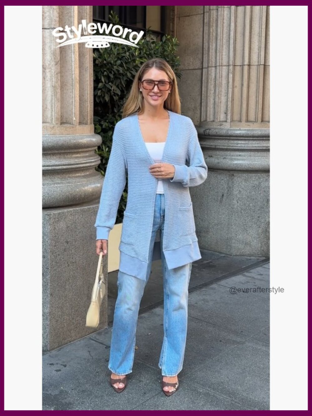 Lightweight Open Front Cardigan Sweater with Pockets - Picture 7 of 7